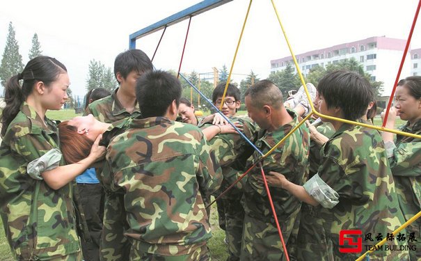 團隊合作游戲穿越電網